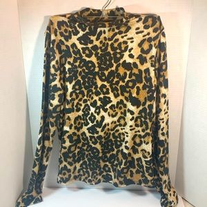 Leopard print blouse  size S